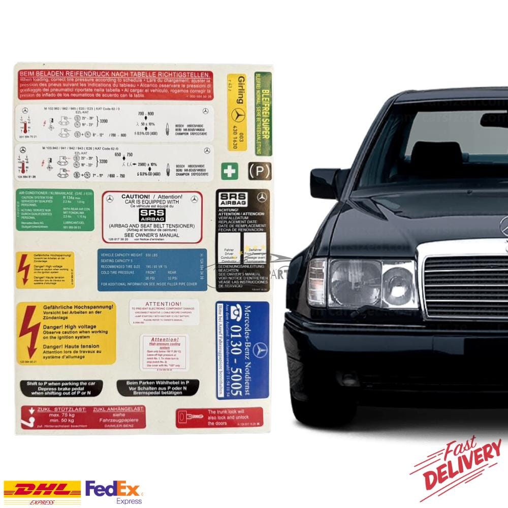 Mercedes benz w124 stickers - Etsy 日本