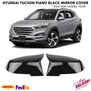 Bat Mirror Cover For Hyundai Tucson 2015-2020 Model Years Car Accessories Piano Black Tuning Auto Sport Design
