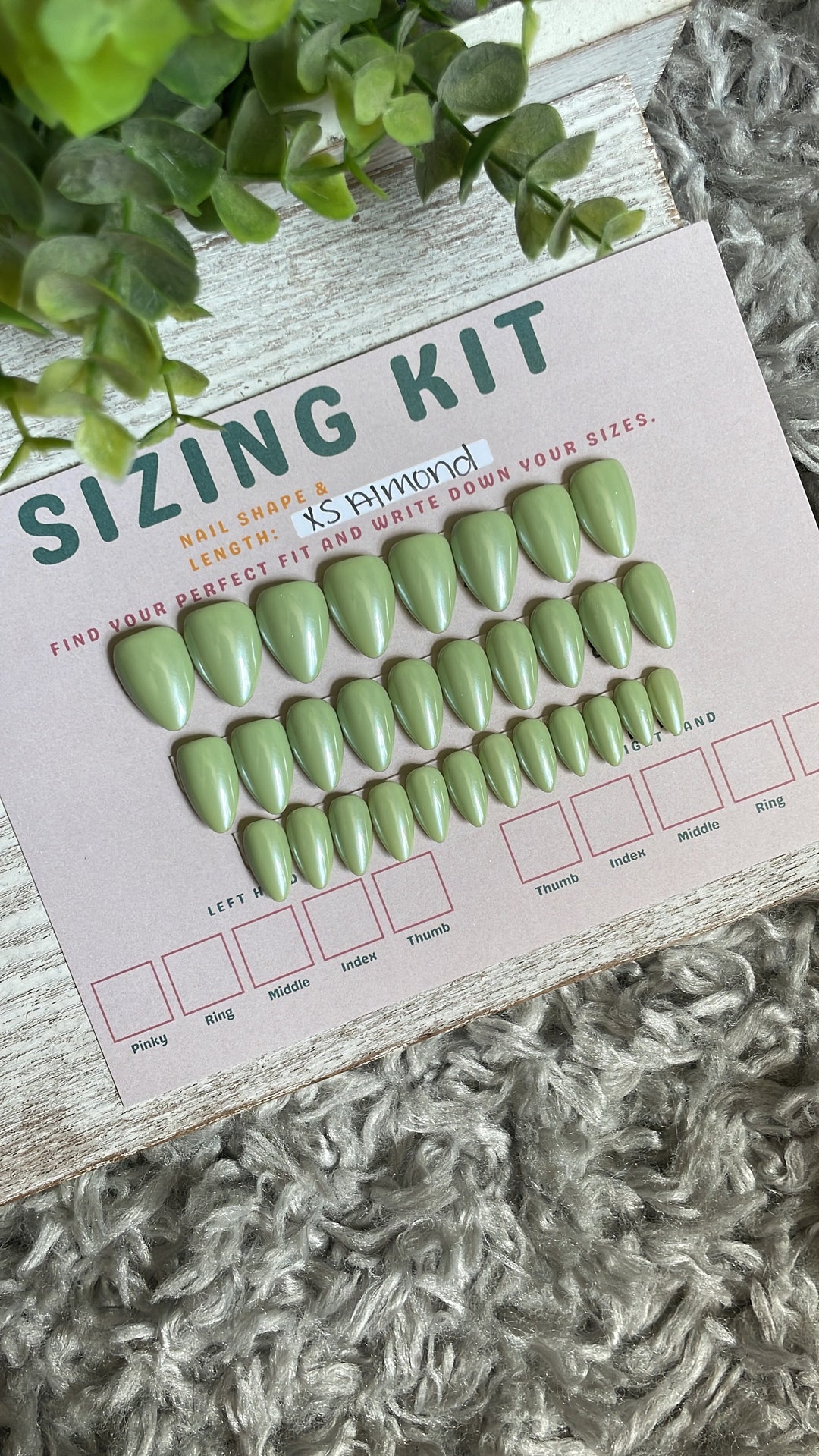 READY TO WEAR Nails 1828 Sizing Solid Color Set Pressons Solid Color