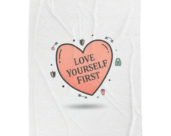 Couverture Aimez-vous d'abord | Cœurs avec touche, décoration pour la Saint-Valentin, cœur avant-gardiste