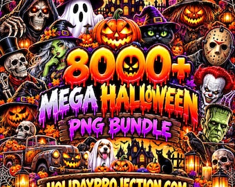 8,000+ Halloween PNG Bundle – Ultimate Spooky Season Collection!