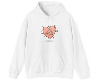 Sweat à capuche « Love, Not Included » Snarky Heart | Graphisme coeur anti-valentin et avant-gardiste