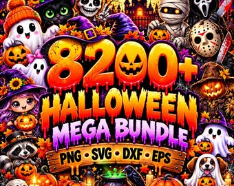 8,000+ Halloween PNG Bundle – Ultimate Spooky Season Collection!