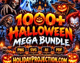 1000+ Halloween PNG Bundle – The Ultimate Spooky Collection!