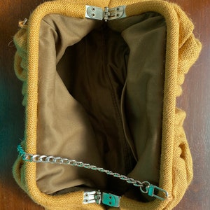 Handmade Large Clutch in Heavy Luxe Canvas Amber Color, Perfect for Casual Wear and Gifting image 9