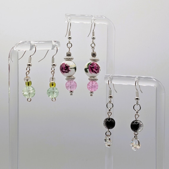 One-of-a-Kind Beaded Dangle Earrings: The Bard’s Boutique