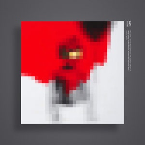 Anti Pixel Canvas // Digital Print // Music // Art // Home Decor // Mosaic