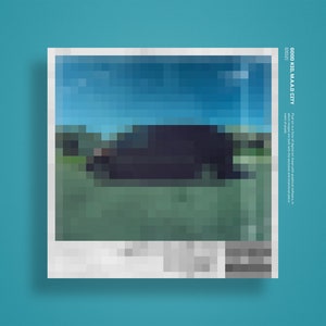 good kid, m.A.A.d city Pixel Canvas // Digital Print // Music // Art // Home Decor // Mosaic