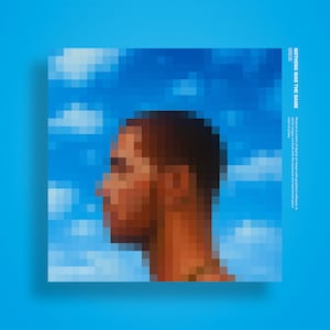Nothing Was The Same Pixel Canvas // Digital Print // Music // Art // Home Decor // Mosaic