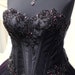 Black Lace Gothic Wedding Dress Fairy Bridal Dress Forest - Etsy