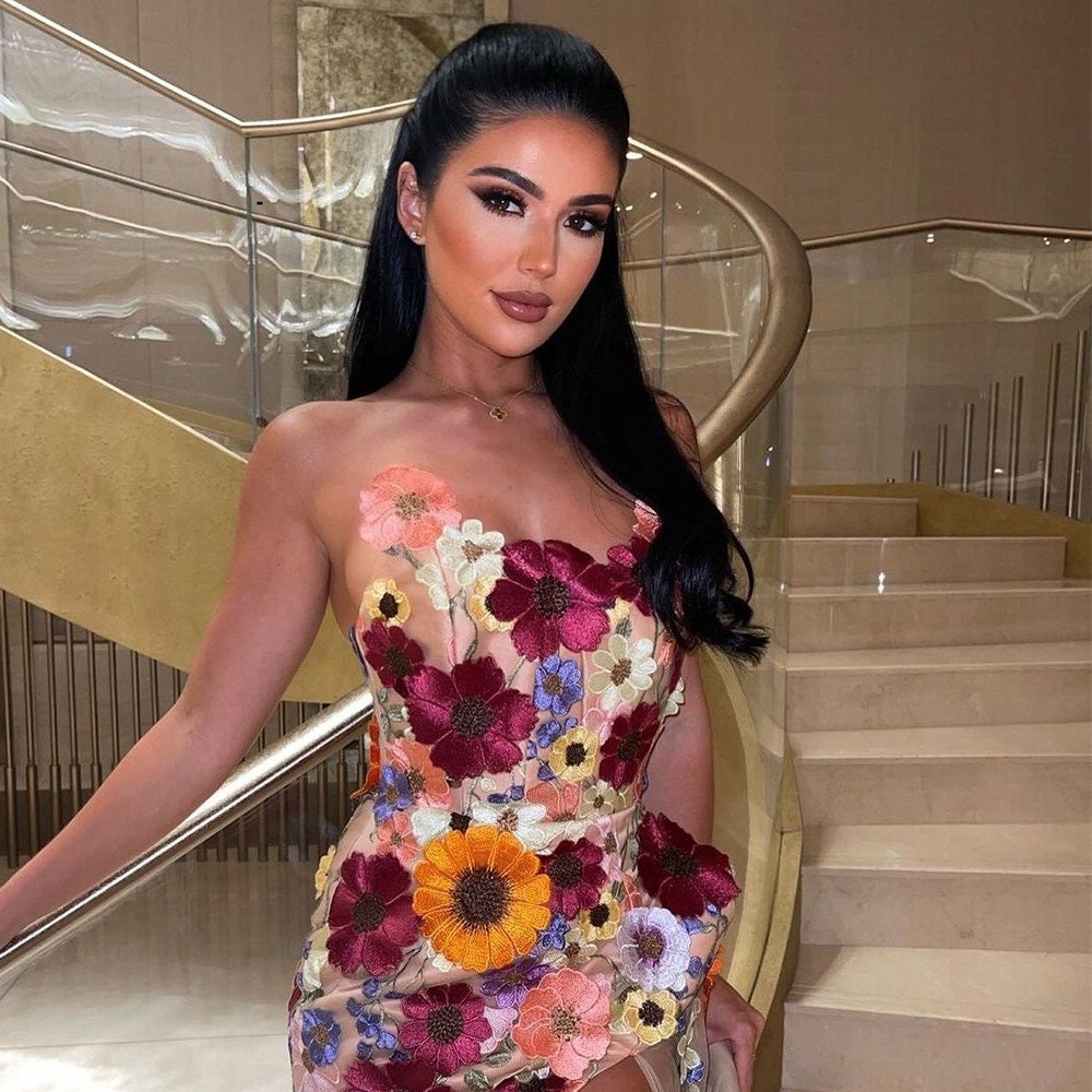 Wild Flower Lace Fairy Prom Dress Short Wedding Dress With Etsy