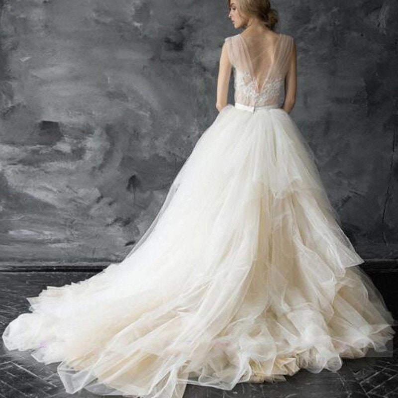 Luxury Bridal Skirt Wedding Skirt With Train Wedding Dress - Etsy