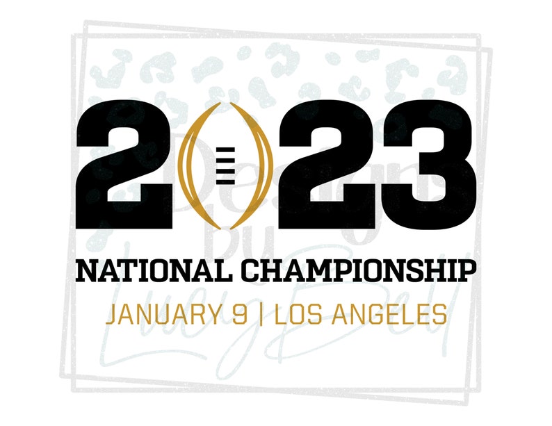 CFP National Championship Logo 2023 TCU Football Los Etsy