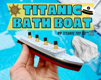 Bateau de bain ou jouet de piscine Titanic, jouet Titanic pour enfants, décoration de gâteau Titanic, ornement Titanic, jouets Titanic pour enfants, bateau jouet, bateau jouet