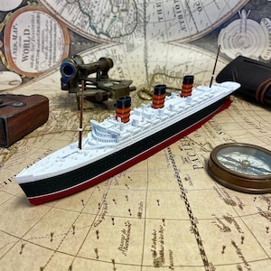 12” Queen Mary Model, Titanic Toy, Titanic Model, Titanic Toys For Kids, Titanic Gift, Toy boat, Toy Ship