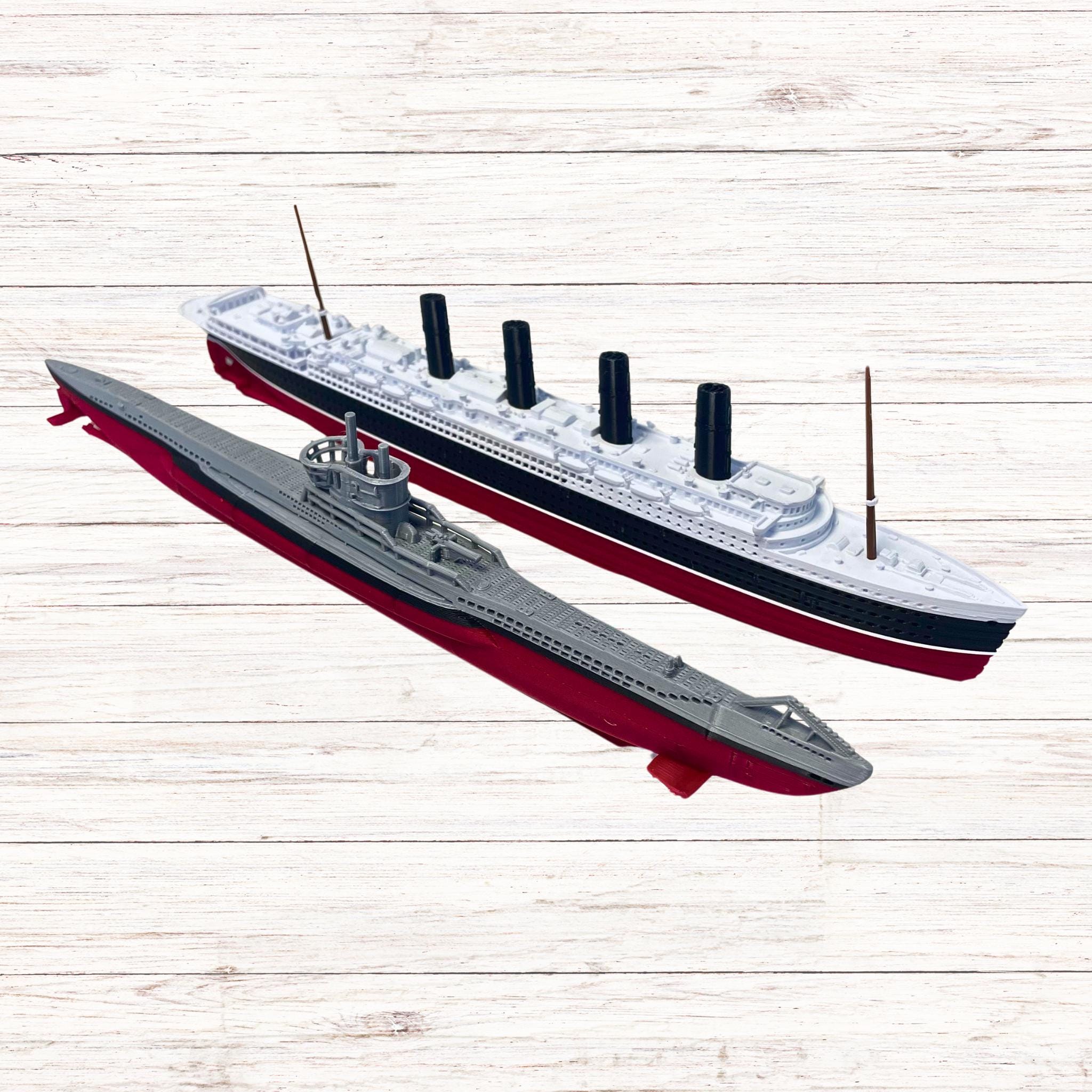Titanic Lego Set Rms Lusitania Ft Long By Titanictoyco Assembled