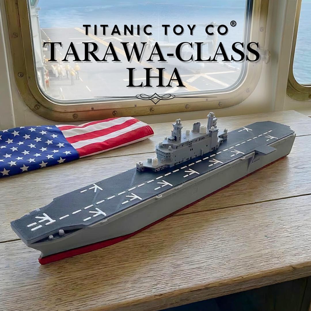 Tarawa-class (LHA) Amphibious Assault Ship Model – 10” Landing