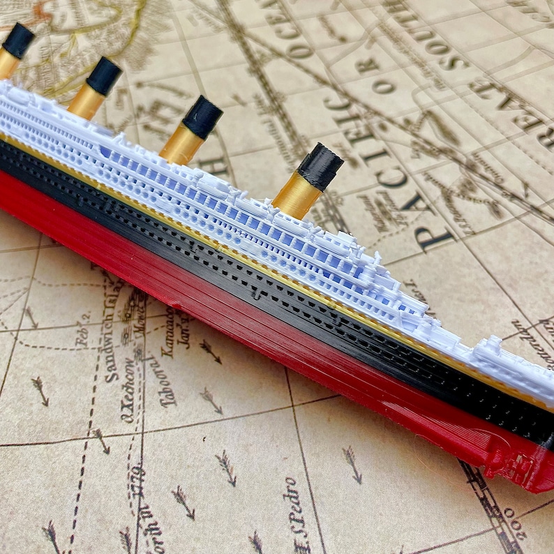 3 Pack RMS Titanic Model Britannic&Olympic Titanic Speelgoed, Titanic Cake Topper, Titanic Gift, Titanic Speelgoed voor kinderen, Titanic Ornament afbeelding 7