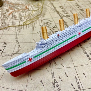 3 Pack RMS Titanic Model Britannic&Olympic Titanic Speelgoed, Titanic Cake Topper, Titanic Gift, Titanic Speelgoed voor kinderen, Titanic Ornament afbeelding 8