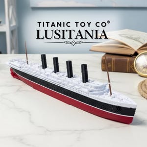12” RMS Lusitania Model, Titanic Toy, Titanic Cake Topper, Titanic Boat, Toys For Kids Titanic Model, Toy boat, Toy Ship