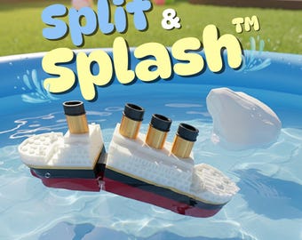Floating Split in Half Titanic Toy, Break in half Titanic Bath Toy, Titanic Toy For Kids, Breakable Titanic Toy, Titanic Pool Toy