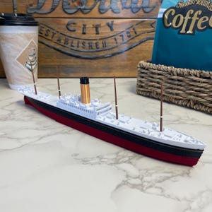 Modello californiano SS da 12", giocattolo Titanic, topper per torta Titanic, barca Titanic, giocattoli per bambini Modello Titanic, barca giocattolo, nave giocattolo