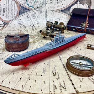 Modelo de submarino de 12&quot;, submarino de la época del Titanic, submarino de la Segunda Guerra Mundial, juguete del Titanic, modelo del Titanic, juguetes del Titanic para niños, barco de juguete, barco de juguete