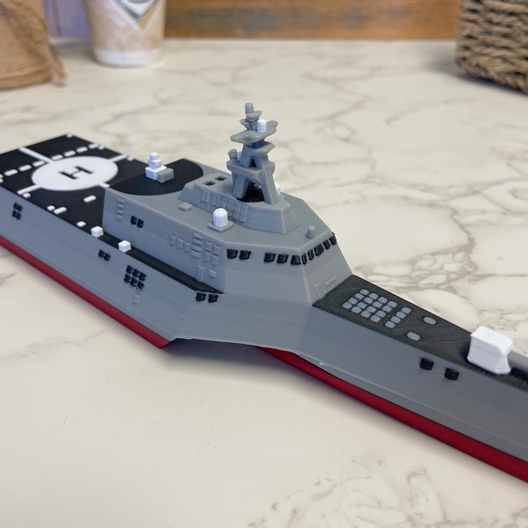 Lcs Model Independence-class Littoral Combat Ship (LCS) Model – 10” Trimaran ...