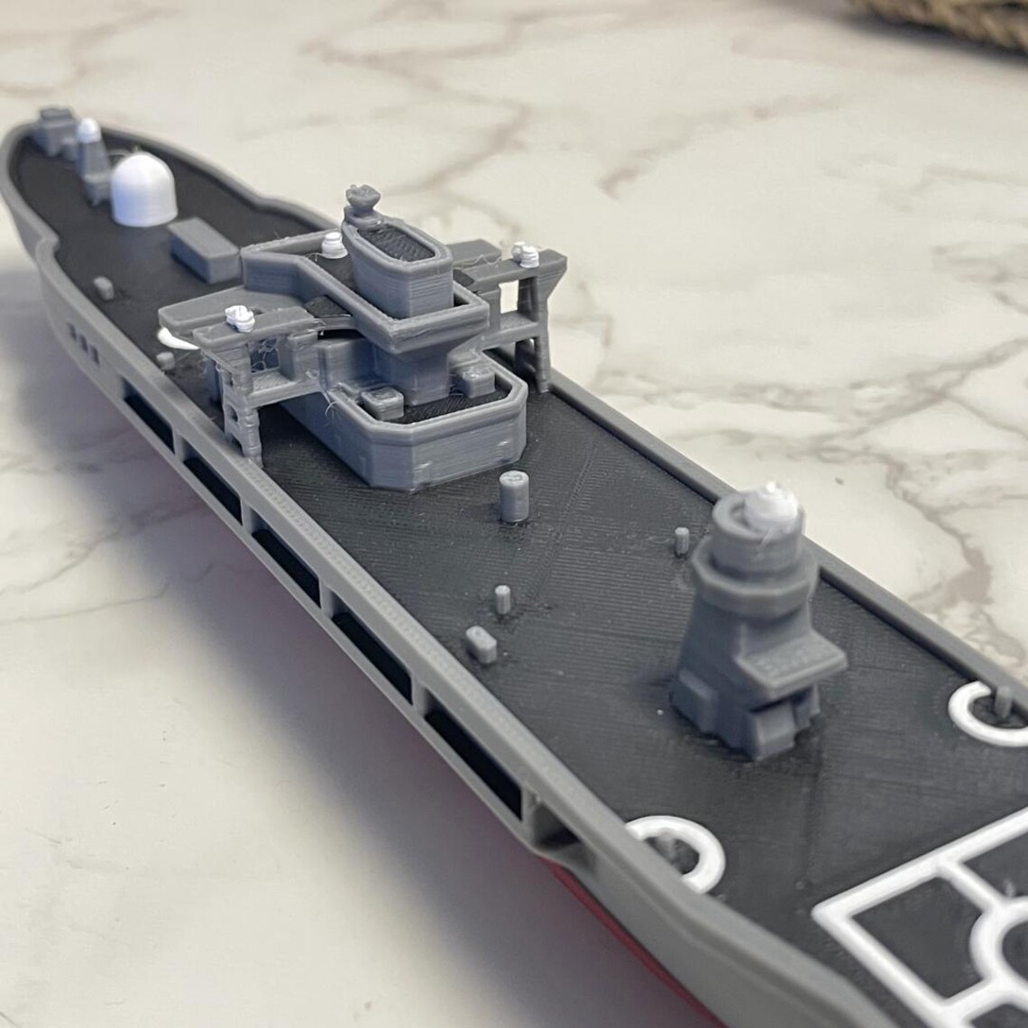 USS Blue Ridge-class (LCC) Amphibious Command Ship Model – 10” Flagship ...