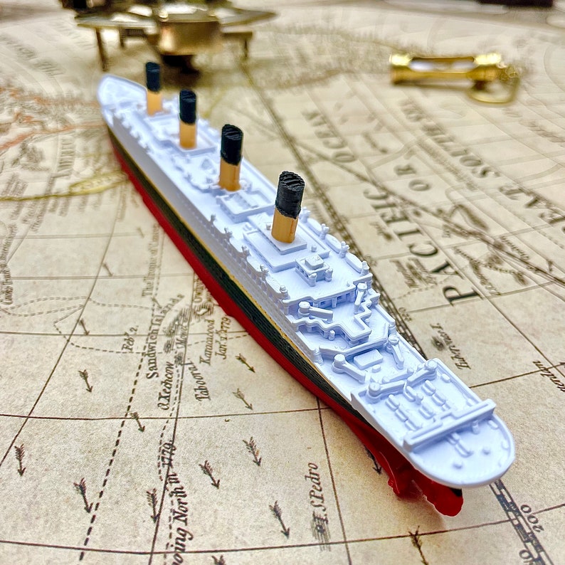 3 Pack RMS Titanic Model Britannic&Olympic Titanic Speelgoed, Titanic Cake Topper, Titanic Gift, Titanic Speelgoed voor kinderen, Titanic Ornament afbeelding 5