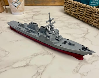 アーレイ・バーク級ミサイル駆逐艦モデル – 12インチ海軍軍艦レプリカ