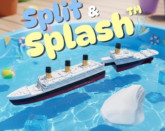10" Floating Split in Half Titanic Toy, Break in half Titanic Bath Toy, Titanic Toy For Kids, Breakable Titanic Toy, Titanic Pool Toy