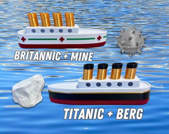 Cartoon Titanic Bath Boat & Pool Toy, Titanic Toy For Kids, Titanic Cake Topper, Titanic Ornament,  Titanic Toys For Kids, Toy boat