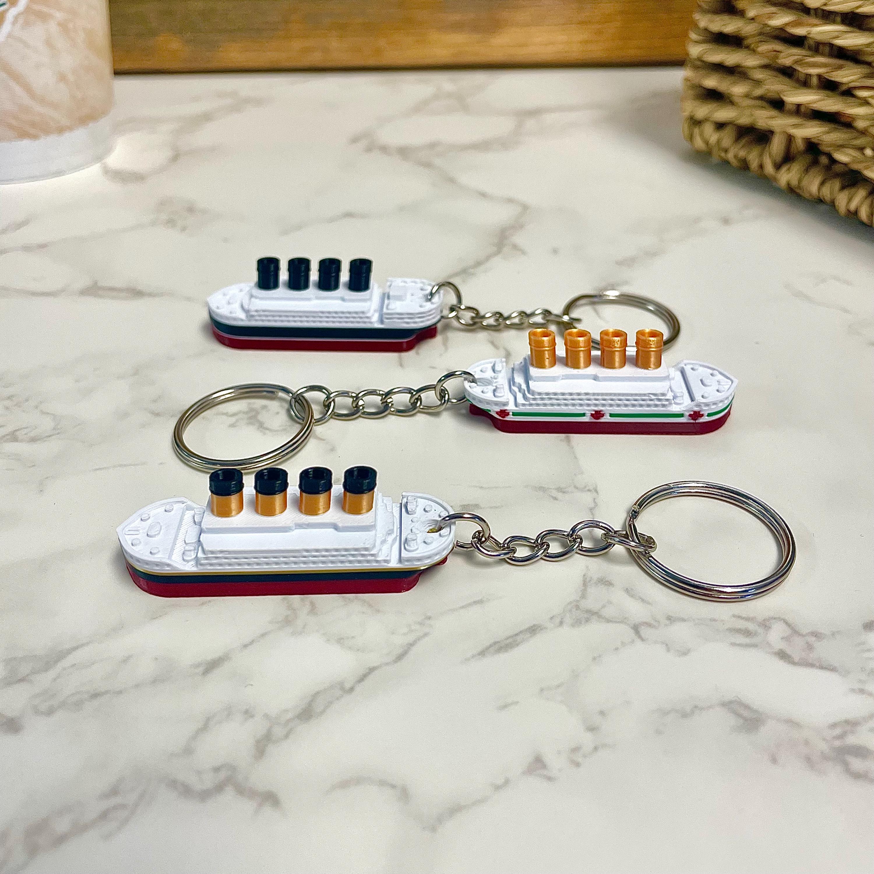 Titanic Keychain, Britannic & Lusitania Keychains, Titanic Toy for