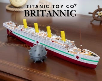 フルカラー HMHS ブリタニックモデル 12インチ、子供用タイタニック号