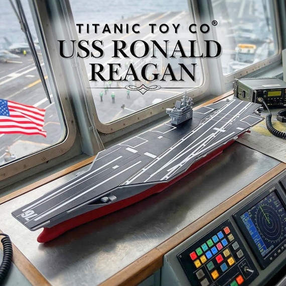 USSロナルド・レーガン航空母艦モデル – 12インチ海軍軍艦レプリカ