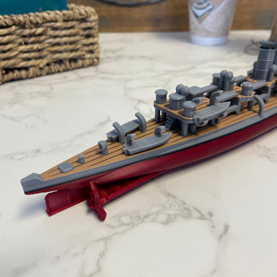 HMSポリフェムス 魚雷衝角模型 – 12インチ 英国海軍ビクトリア朝軍艦