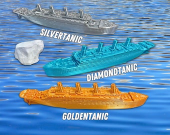 Gold Diamond Silver Titanic Toys, Floating Titanic Bath Toy, Titanic Toy For Kids, Titanic Model, Titanic Pool Toy, Titanic Bath Toys
