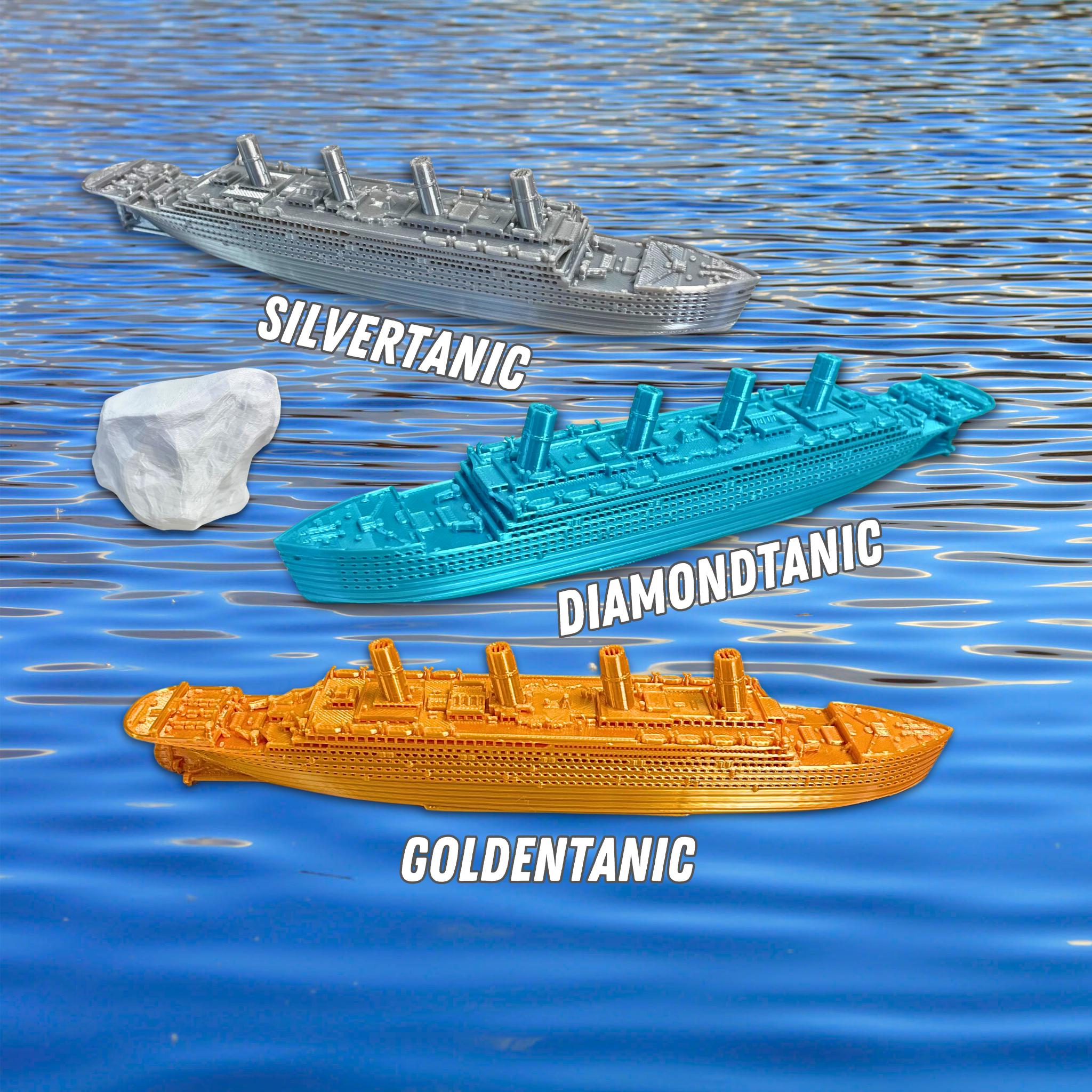 ゴールド ダイヤモンド シルバー タイタニック おもちゃ、浮かぶ