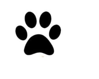 Loyalty Card Self Inking Stamp - Paw Print