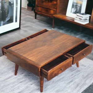 MCM Coffee Table Low Coffee Table Wooden Coffee Table Wood Coffee Table Wood Modern Coffee Table Modern Narrow Coffee Table Scandinavian