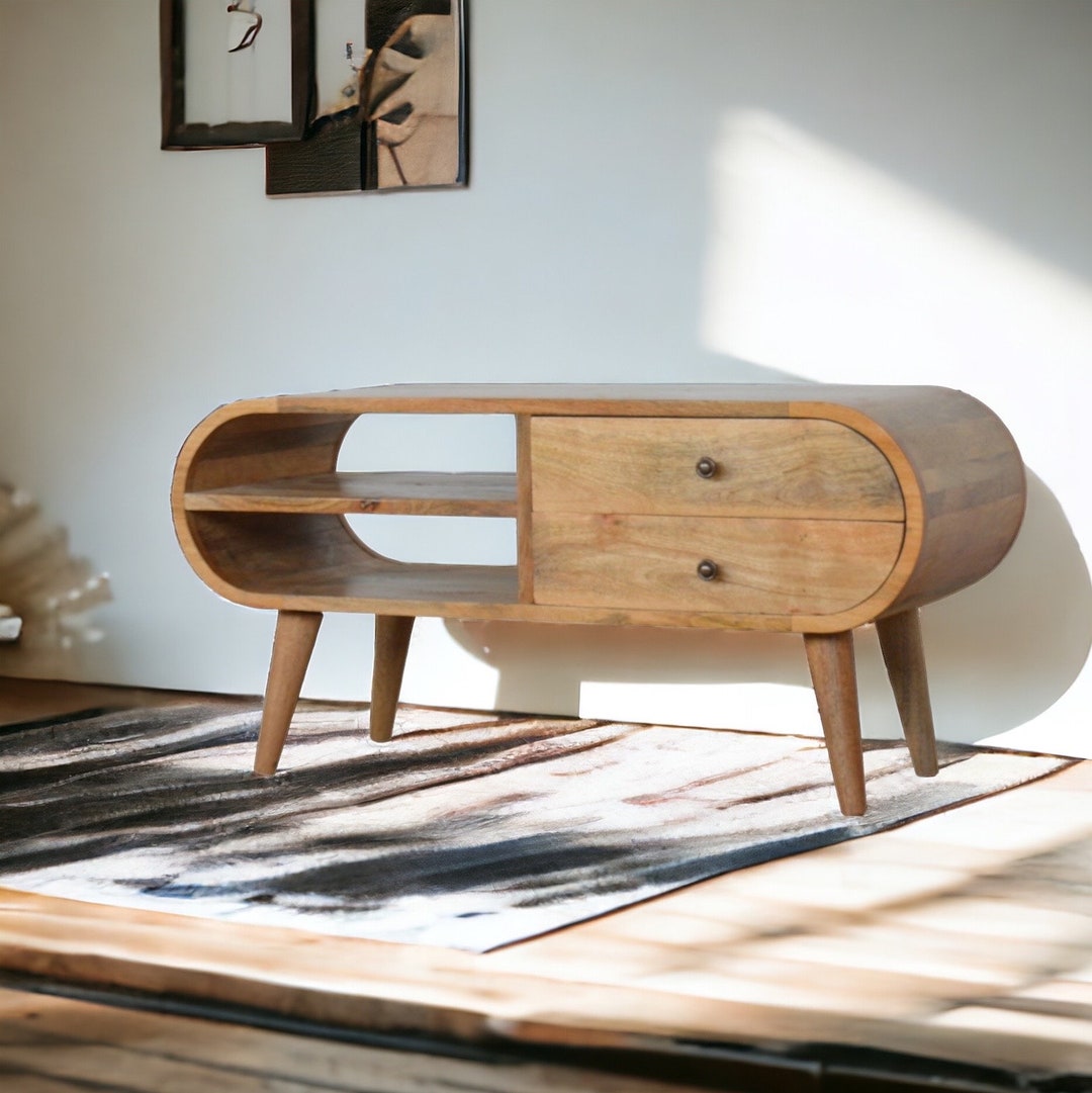 MCM Console MCM Media Unit Natural Media Unit, Solid Wood Unit