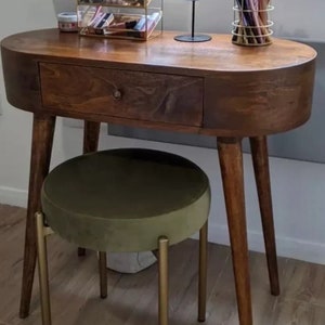 Mid-Century dressing Table mid century Console Nordic danish Vanity Unit Vintage Solid Wood retro bureau Desk dresser