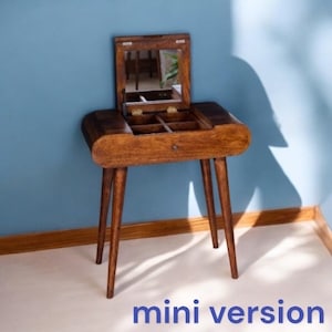 Dressing Table With Mirror, Mid Century Console, Dressing Table With ...
