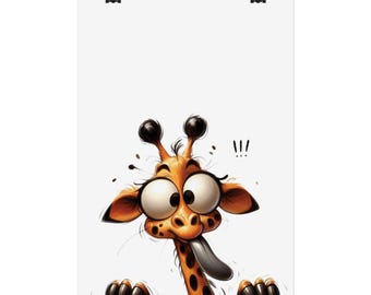 Giraffe Poster: Silly Animal Wall Art for Kids Room