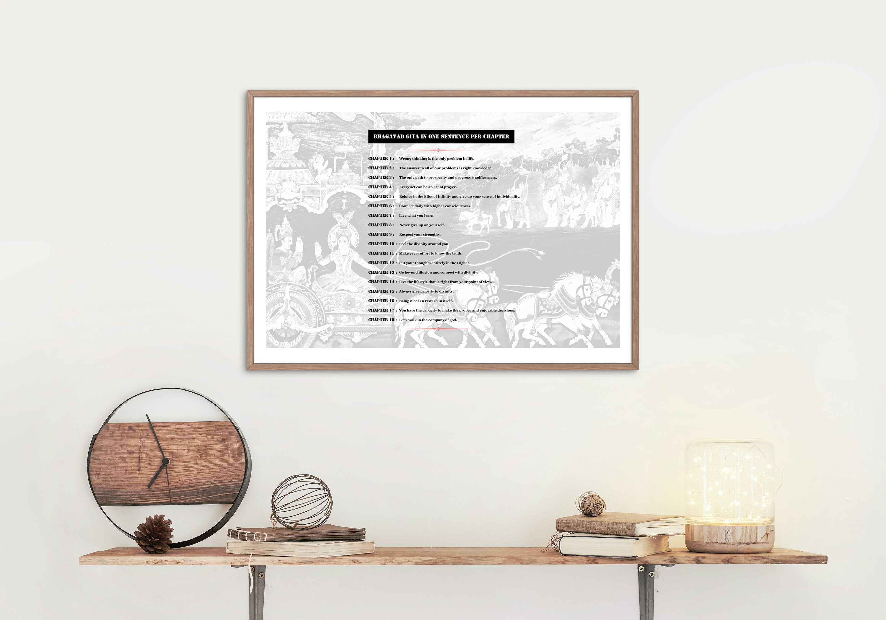 Sacred Bhagavad Gita Digital Wall Art Divine Home Decor - Etsy UK