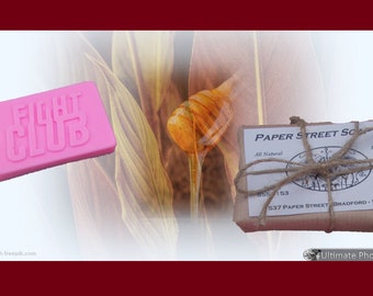 Fight Club inspired soap - Dark Honey Tobacco - insured shipping free - beautifully packaged + free business card