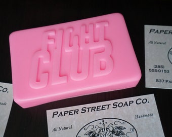 Fight Club inspired soap - MUSK - animalic warm & masculine scent - in gift packaging - insured free shipping