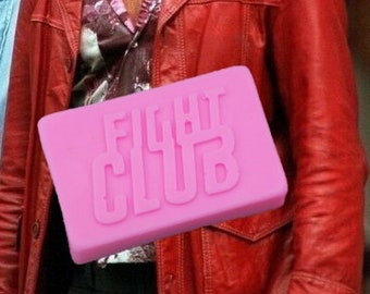 Fight Club inspired soap scent: NEW LEATHER JACKET - male - gift boxed with Tyler's business card - free insured shipping