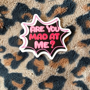 Are You Mad at Me?